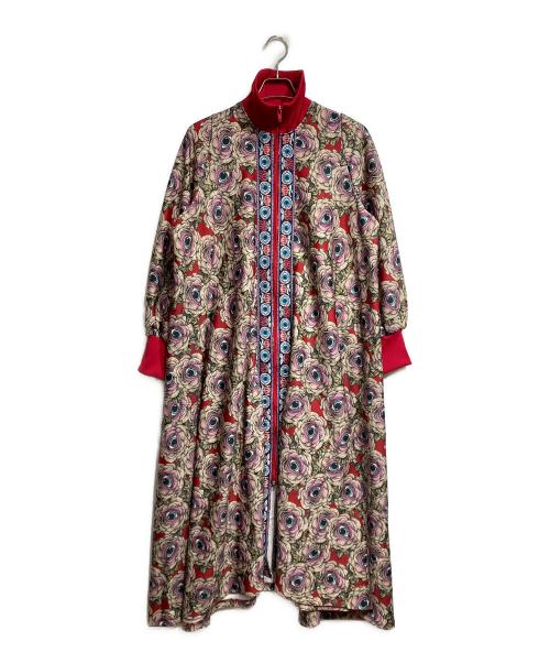 Yuko Higuchi（ユウコ ヒグチ）Yuko Higuchi (ユウコ ヒグチ) 眼花ジャージ ドレス/Jersey dress レッド サイズ:ーの古着・服飾アイテム