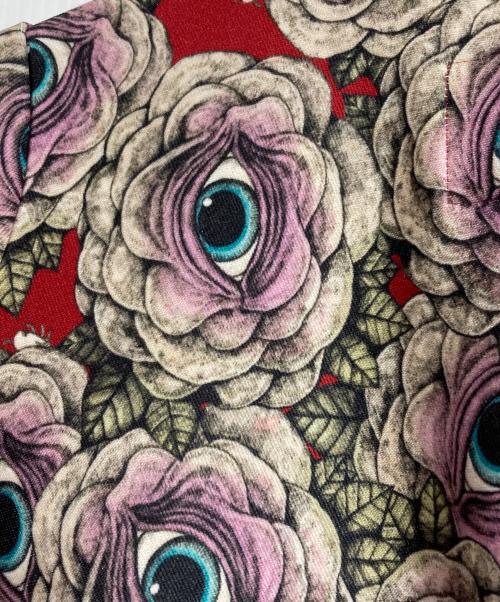 Yuko Higuchi（ユウコ ヒグチ）Yuko Higuchi (ユウコ ヒグチ) 眼花ジャージ ドレス/Jersey dress レッド サイズ:ーの古着・服飾アイテム