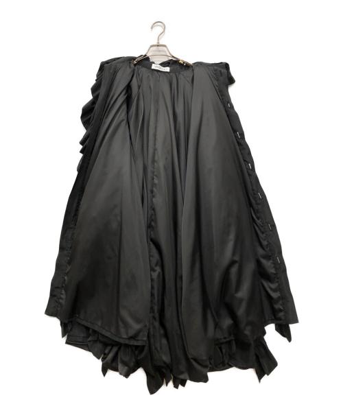 VIVIANO（ヴィヴィアーノ）VIVIANO (ヴィヴィアーノ) フリルコート ブラック サイズ:Sの古着・服飾アイテム