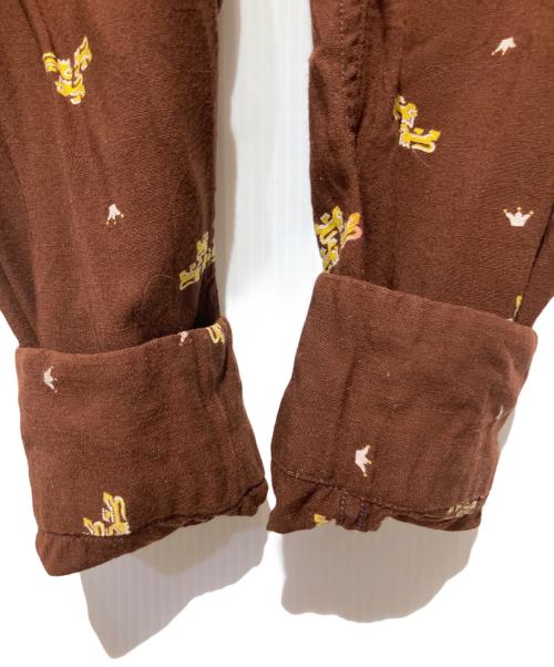 Holiday SPORTSWEAR（ホリデイスポーツウェアー）Holiday SPORTSWEAR (ホリデイスポーツウェアー) オープンカラーシャツ ブラウン サイズ:M 15-15 1/2の古着・服飾アイテム