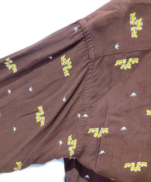 Holiday SPORTSWEAR（ホリデイスポーツウェアー）Holiday SPORTSWEAR (ホリデイスポーツウェアー) オープンカラーシャツ ブラウン サイズ:M 15-15 1/2の古着・服飾アイテム