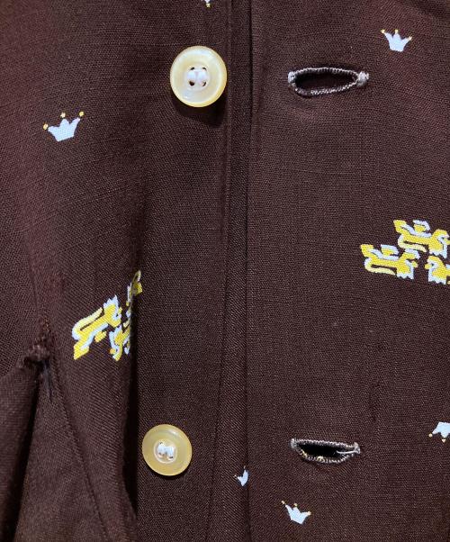 Holiday SPORTSWEAR（ホリデイスポーツウェアー）Holiday SPORTSWEAR (ホリデイスポーツウェアー) オープンカラーシャツ ブラウン サイズ:M 15-15 1/2の古着・服飾アイテム