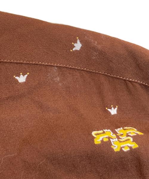 Holiday SPORTSWEAR（ホリデイスポーツウェアー）Holiday SPORTSWEAR (ホリデイスポーツウェアー) オープンカラーシャツ ブラウン サイズ:M 15-15 1/2の古着・服飾アイテム