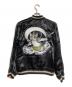 Yuko Higuchi (ユウコ ヒグチ) スカジャン 猫風神雷神図/Souvenir Jacket ブラック×ピンク サイズ:M：80000円