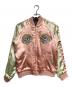 中古・古着 Yuko Higuchi (ユウコ ヒグチ) スカジャン 猫風神雷神図/Souvenir Jacket ブラック×ピンク サイズ:M：80000円