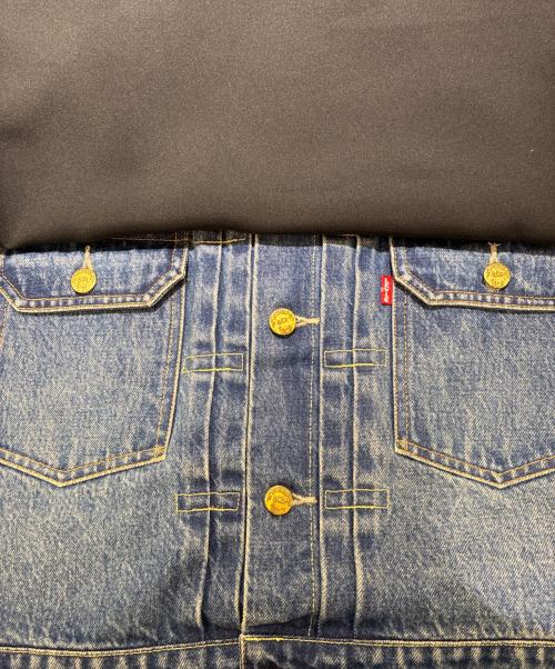 sacai（サカイ）sacai (サカイ) LEVI'S (リーバイス) 25ss Denim x Matelasse Twill JK/スリットジャケット ブラック サイズ:2の古着・服飾アイテム