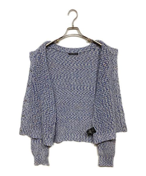 VIVIENNE TAM（ヴィヴィアンタム）VIVIENNE TAM (ヴィヴィアンタム) WL ミックスコイルツインニット ブルー サイズ:38の古着・服飾アイテム