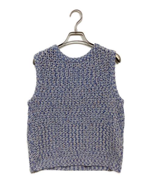 VIVIENNE TAM（ヴィヴィアンタム）VIVIENNE TAM (ヴィヴィアンタム) WL ミックスコイルツインニット ブルー サイズ:38の古着・服飾アイテム