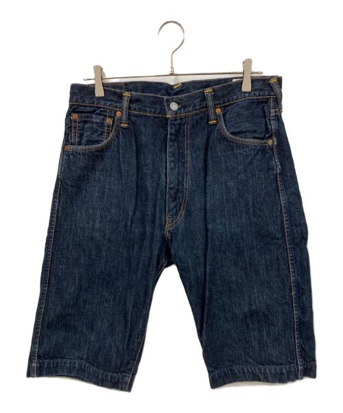 EVISU（エヴィス）EVISU (エヴィス) カモメデニムハーフパンツ インディゴ サイズ:W32　81㎝の古着・服飾アイテム