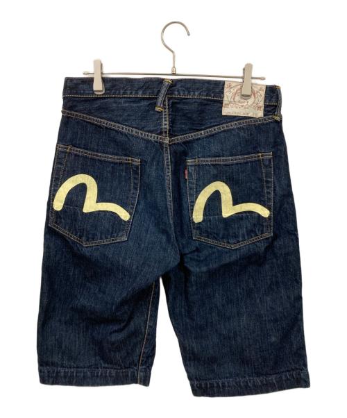 EVISU（エヴィス）EVISU (エヴィス) カモメデニムハーフパンツ インディゴ サイズ:W32　81㎝の古着・服飾アイテム