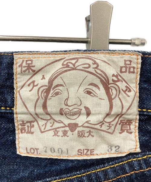 EVISU（エヴィス）EVISU (エヴィス) カモメデニムハーフパンツ インディゴ サイズ:W32　81㎝の古着・服飾アイテム