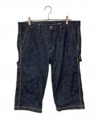 MOMOTARO JEANS×EASY NAVY桃太郎ジーンズ×イージーネービー）の古着「特濃デニムクロップドパンツ」｜インディゴ