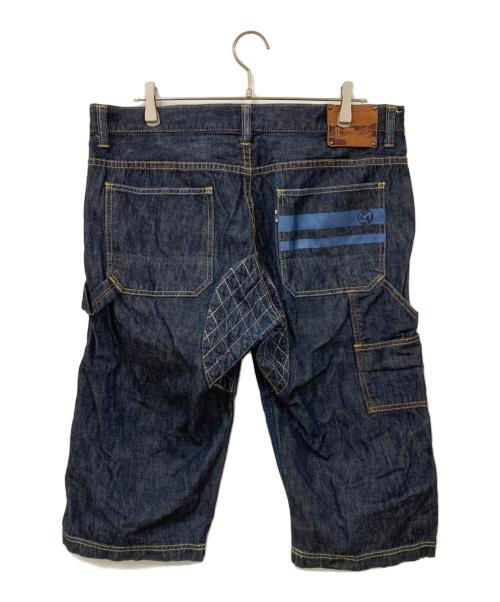 MOMOTARO JEANS（桃太郎ジーンズ）MOMOTARO JEANS (桃太郎ジーンズ) EASY NAVY (イージーネービー) 特濃デニムクロップドパンツ インディゴ サイズ:W36　91㎝の古着・服飾アイテム