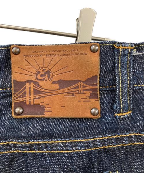 MOMOTARO JEANS（桃太郎ジーンズ）MOMOTARO JEANS (桃太郎ジーンズ) EASY NAVY (イージーネービー) 特濃デニムクロップドパンツ インディゴ サイズ:W36　91㎝の古着・服飾アイテム