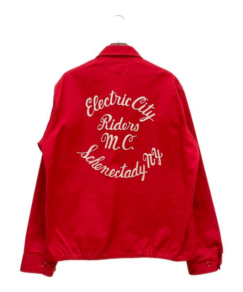 whitesville（ホワイツビル）whitesville (ホワイツビル) Letterman Dog Ear Jacket レッド サイズ:SIZE 38の古着・服飾アイテム