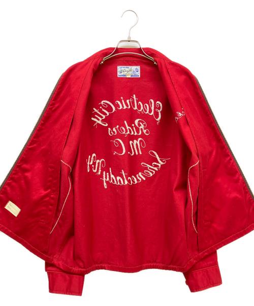 whitesville（ホワイツビル）whitesville (ホワイツビル) Letterman Dog Ear Jacket レッド サイズ:SIZE 38の古着・服飾アイテム