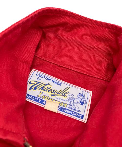 whitesville（ホワイツビル）whitesville (ホワイツビル) Letterman Dog Ear Jacket レッド サイズ:SIZE 38の古着・服飾アイテム