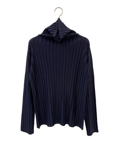PLEATS PLEASE（プリーツプリーズ）PLEATS PLEASE (プリーツプリーズ) タートルネックカットソー ネイビー サイズ:3の古着・服飾アイテム