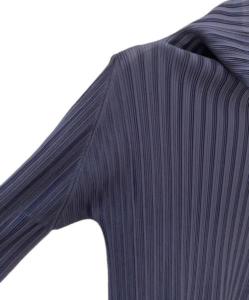 PLEATS PLEASE（プリーツプリーズ）PLEATS PLEASE (プリーツプリーズ) タートルネックカットソー ネイビー サイズ:3の古着・服飾アイテム