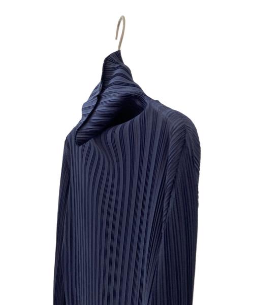 PLEATS PLEASE（プリーツプリーズ）PLEATS PLEASE (プリーツプリーズ) タートルネックカットソー ネイビー サイズ:3の古着・服飾アイテム