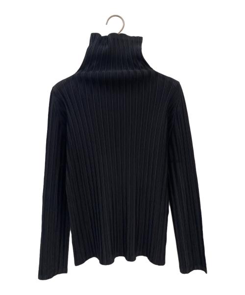 PLEATS PLEASE（プリーツプリーズ）PLEATS PLEASE (プリーツプリーズ) タートルネックカットソー ブラック サイズ:3の古着・服飾アイテム