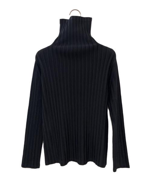 PLEATS PLEASE（プリーツプリーズ）PLEATS PLEASE (プリーツプリーズ) タートルネックカットソー ブラック サイズ:3の古着・服飾アイテム