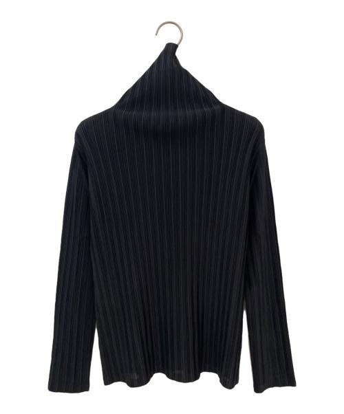 PLEATS PLEASE（プリーツプリーズ）PLEATS PLEASE (プリーツプリーズ) タートルネックカットソー ブラック サイズ:3の古着・服飾アイテム