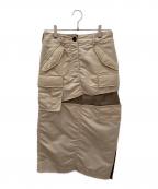 sacaiサカイ）の古着「Nylon Twill Skirt」｜ベージュ