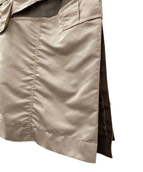 sacai（サカイ）sacai (サカイ) Nylon Twill Skirt ベージュ サイズ:1の古着・服飾アイテム