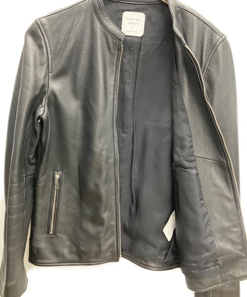 UNITED TOKYO（ユナイテッドトーキョー）UNITED TOKYO (ユナイテッドトーキョー) シングルライダースジャケット ブラック サイズ:size 2の古着・服飾アイテム