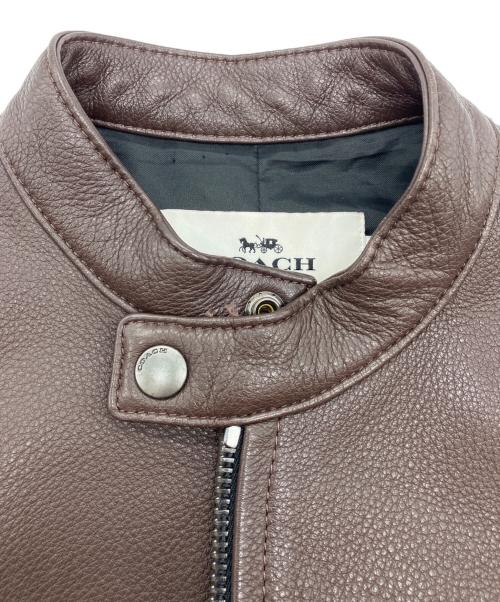 COACH（コーチ）COACH (コーチ) レザージャケット ブラウン サイズ:XSの古着・服飾アイテム