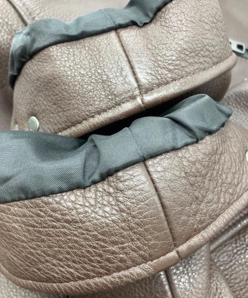 COACH（コーチ）COACH (コーチ) レザージャケット ブラウン サイズ:XSの古着・服飾アイテム