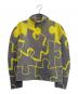 me ISSEY MIYAKE（ミーイッセイ ミヤケ）の古着「PUZZLE/パズル ハイネック プリーツ ロングスリーブ カットソー」｜グレー