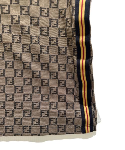 FENDI（フェンディ）FENDI (フェンディ) Zucca Pattern Camisole Dress/ズッカ柄 キャミソールワンピース ブラウン サイズ:40の古着・服飾アイテム