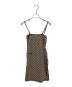 FENDI（フェンディ）の古着「Zucca Pattern Camisole Dress/ズッカ柄 キャミソールワンピース」｜ブラウン
