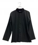 tricot COMME des GARCONSトリココムデギャルソン）の古着「ウールギャバドルマンチャイナジャケット」｜ブラック