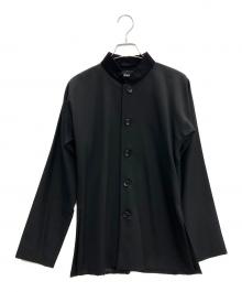 tricot COMME des GARCONS（トリココムデギャルソン）の古着「ウールギャバドルマンチャイナジャケット」｜ブラック