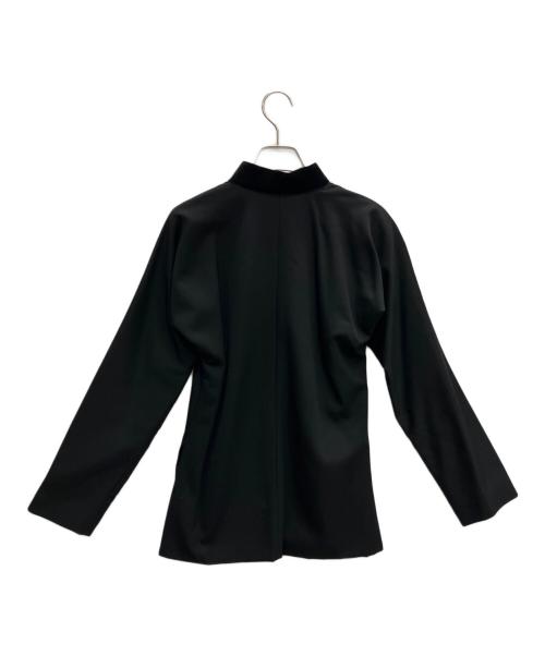 tricot COMME des GARCONS（トリココムデギャルソン）tricot COMME des GARCONS (トリココムデギャルソン) ウールギャバドルマンチャイナジャケット ブラック サイズ:表記なしの古着・服飾アイテム