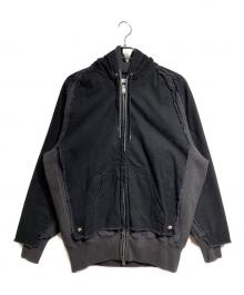 YOKE（ヨーク）の古着「Connected Work Parka/コネクテッドワークパーカ」｜グレー×ブラック