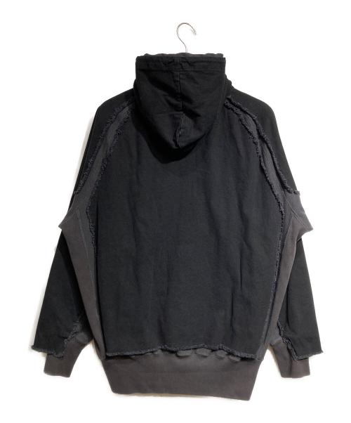 YOKE（ヨーク）YOKE (ヨーク) Connected Work Parka/コネクテッドワークパーカ グレー×ブラック サイズ:2の古着・服飾アイテム