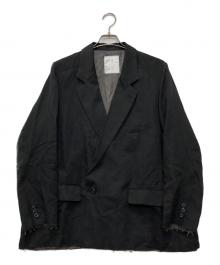 ANCELLM（アンセルム）の古着「100/S LINEN TAILORED JACKET」｜ブラック