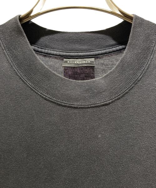 BALENCIAGA（バレンシアガ）BALENCIAGA (バレンシアガ)  フリル プリーツ ドッキング 切り替え Tシャツワンピース ブラック サイズ:34の古着・服飾アイテム