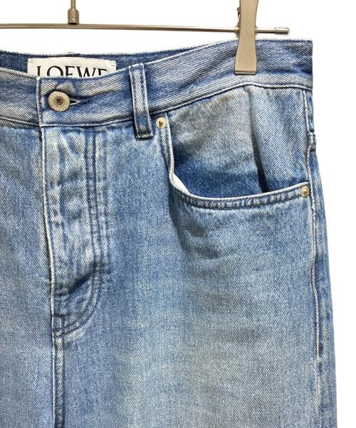 LOEWE（ロエベ）LOEWE (ロエベ) Two-Tone Denim Jeans/バイカラー ジーンズ/H526Y11X82 ブルー サイズ:50の古着・服飾アイテム