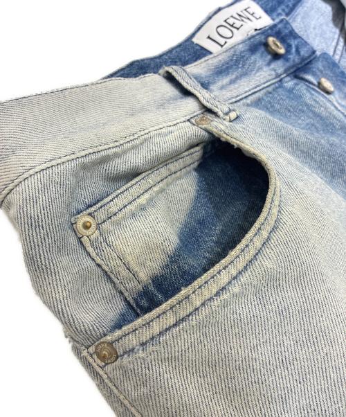 LOEWE（ロエベ）LOEWE (ロエベ) Two-Tone Denim Jeans/バイカラー ジーンズ/H526Y11X82 ブルー サイズ:50の古着・服飾アイテム
