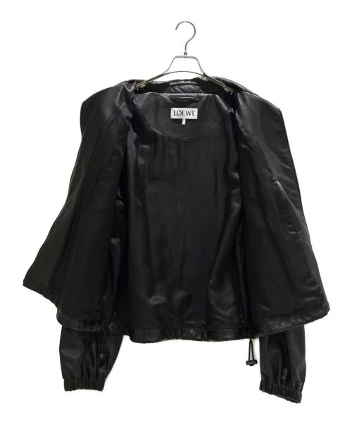 LOEWE（ロエベ）LOEWE (ロエベ) フーデッド ジャケット ナパラムスキン/H526Y34L18 ブラック サイズ:48の古着・服飾アイテム