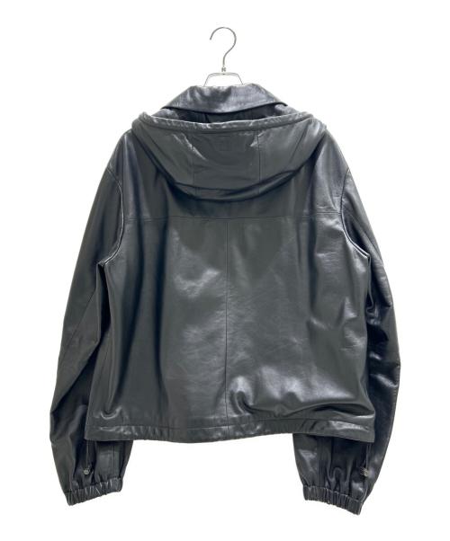 LOEWE（ロエベ）LOEWE (ロエベ) フーデッド ジャケット ナパラムスキン/H526Y34L18 ブラック サイズ:48の古着・服飾アイテム