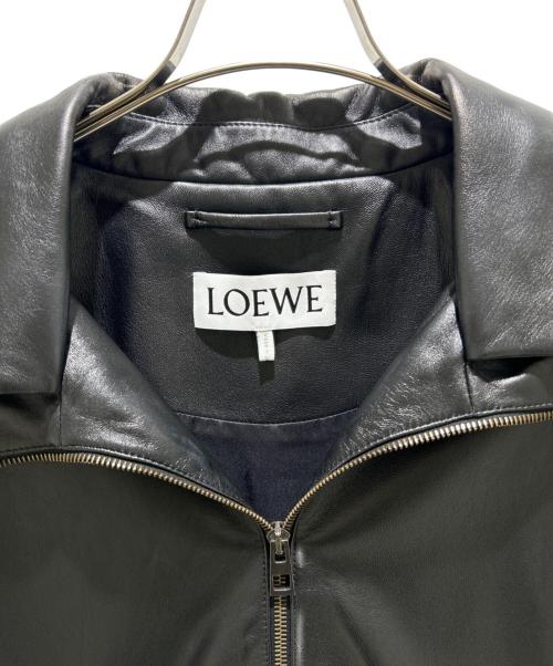 LOEWE（ロエベ）LOEWE (ロエベ) フーデッド ジャケット ナパラムスキン/H526Y34L18 ブラック サイズ:48の古着・服飾アイテム