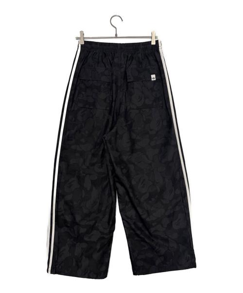 adidas（アディダス）adidas (アディダス) A BATHING APE (アベイシングエイプ) JACQUARD PANTS BAPE ブラック サイズ:Mの古着・服飾アイテム
