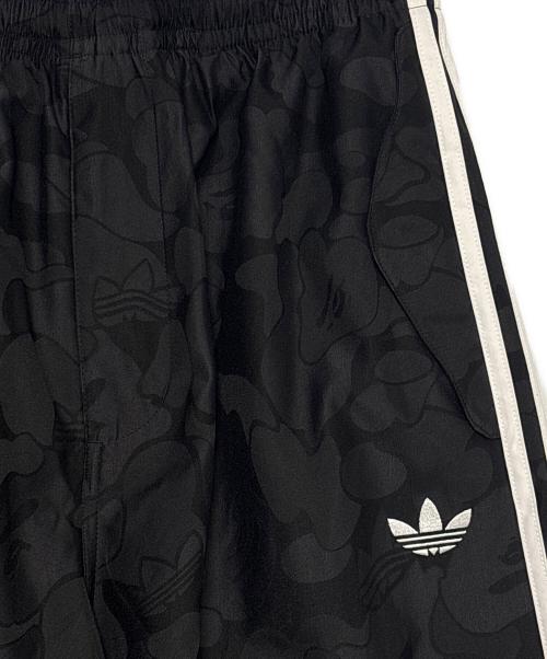 adidas（アディダス）adidas (アディダス) A BATHING APE (アベイシングエイプ) JACQUARD PANTS BAPE ブラック サイズ:Mの古着・服飾アイテム
