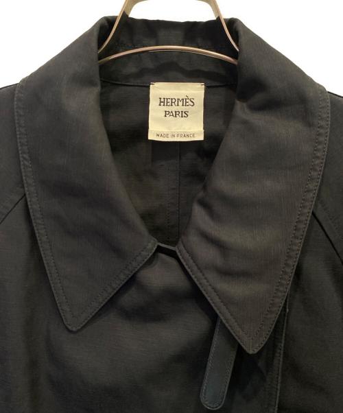 HERMES（エルメス）HERMES (エルメス) コート ブラック サイズ:38の古着・服飾アイテム